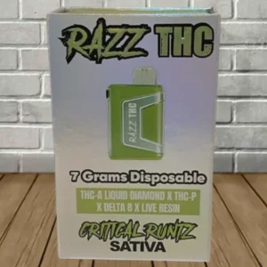 Critical Runtz - Razz THC disposable vape