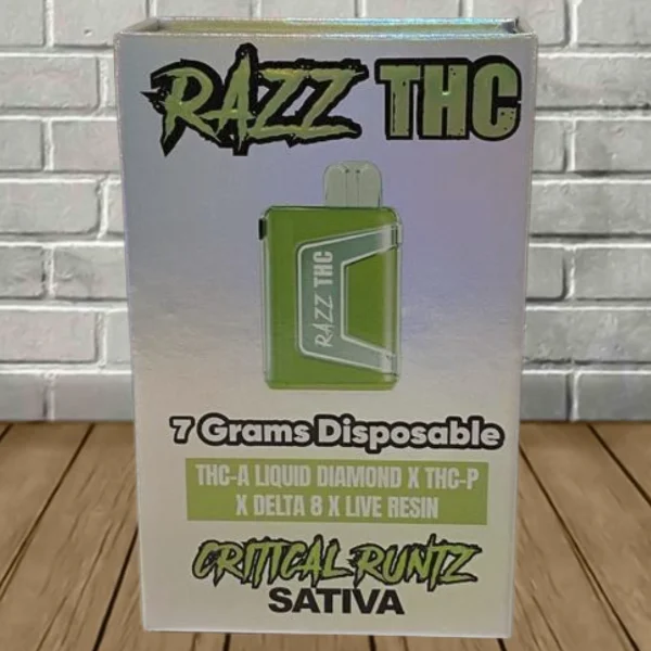 Critical-Runtz-–-Razz-THC-Live-Resin-THCa-Liquid-Diamond-Blend-7g.webp Critical Runtz - Razz THC disposable vape