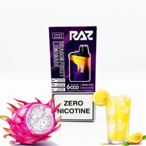 Dragonfruit Lemonade - Raz Zero Nicotine disposable vape