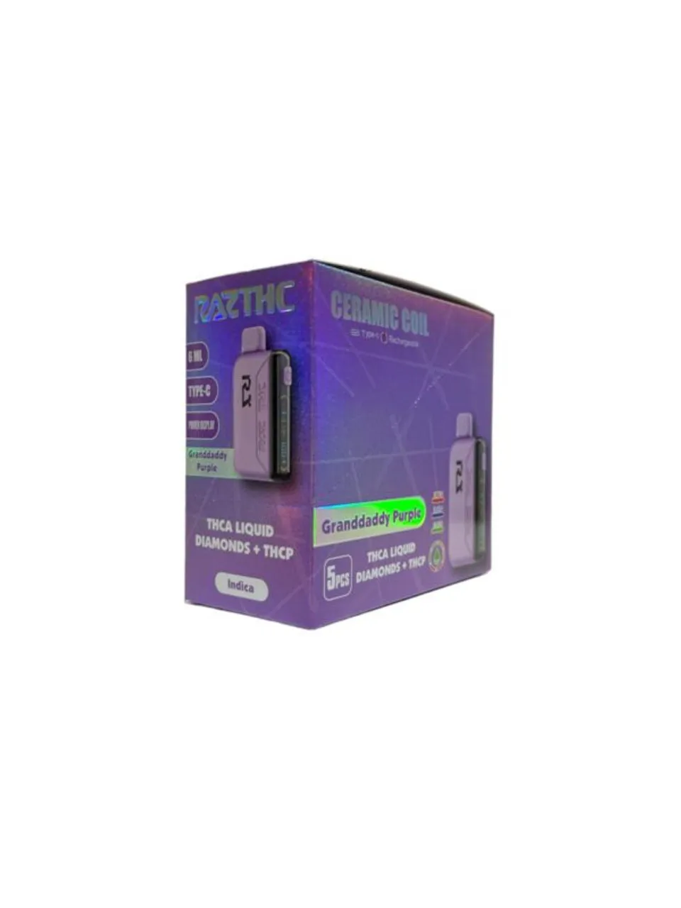 Granddaddy-Purple.webp Granddaddy Purple - Raz THC (Limited Edition) disposable vape