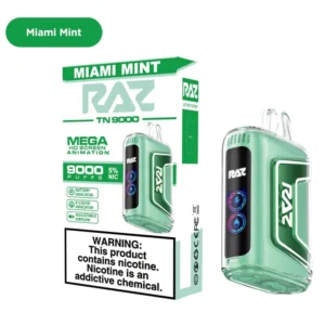 Miami Mint - Raz TN9000 disposable vape