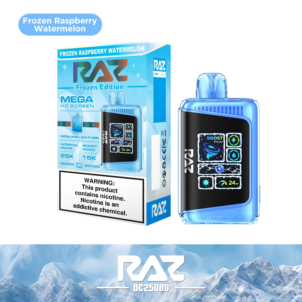 Raspberry-Watermelon.webp Raspberry Watermelon - Raz Frozen Edition disposable vape