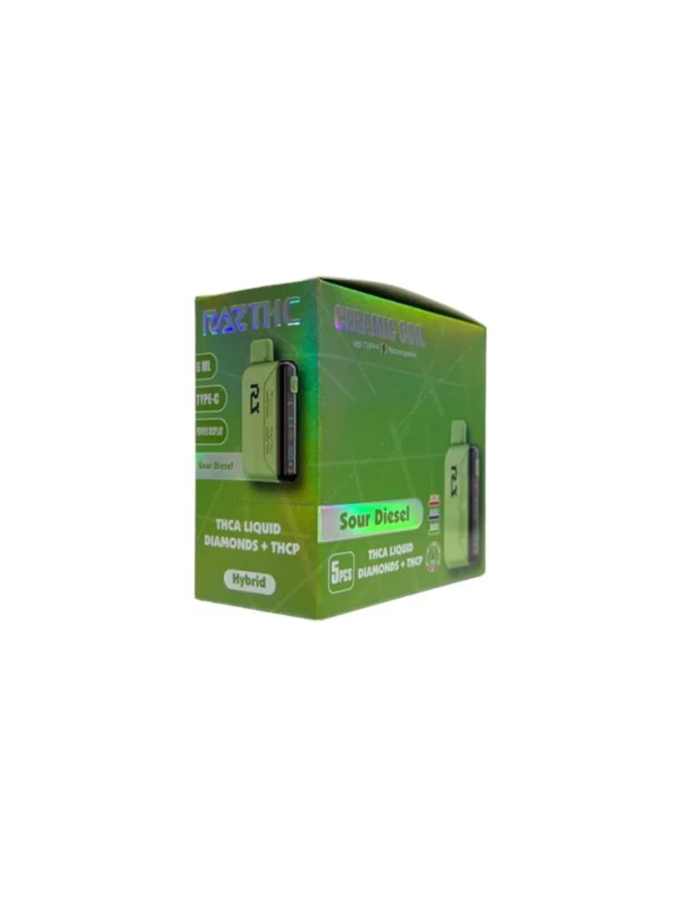 Sour-Diesel.webp Sour Diesel - Raz THC (Limited Edition) disposable vape