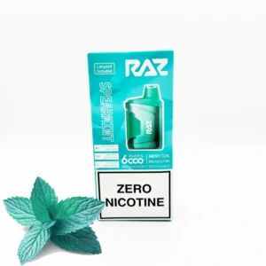 Spearmint - Raz Zero Nicotine disposable vape