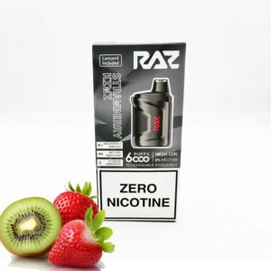 Strawberry Kiwi - Raz Zero Nicotine disposable vape