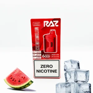 Watermelon Ice - Raz Zero Nicotine disposable vape